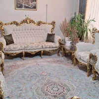مبل سلطنتی ۹ نفره|مبلمان خانگی و میز عسلی|اندیشه, اندیشه فاز ۴|دیوار