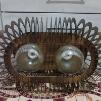 لوستر چوبی و فلزی|لوستر و چراغ آویز|قرچک, پویینک|دیوار