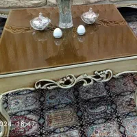 میز جلو مبلی و عسلی کاملا سالم|مبلمان خانگی و میز عسلی|قم, دروازه کاشان|دیوار