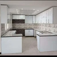 کابینت تمام چوب MDF/ارتفاع بلند سفید روشن23|مصالح و تجهیزات ساختمان|تویسرکان, |دیوار