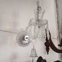 لوستردیوارکوب باکارات دوشاخه عسلی بلور کریستالی|لوستر و چراغ آویز|تهران, بهارستان|دیوار