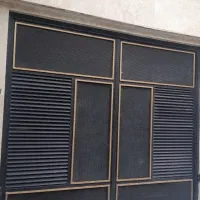 استاندارد حیاطی آهنی ورودی تک دو لت درب
