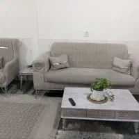 مبل ۷نفره طوسی|مبلمان خانگی و میز عسلی|باغستان, |دیوار