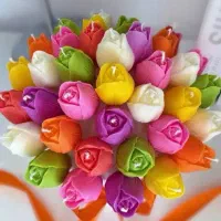 شمع و گیفت گل