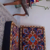 یک جفت پشتی دستبافت سنتی|پشتی|تهران, سردارجنگل|دیوار