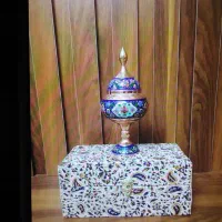 شکلات خوری مسی میناکاری با جعبه سنتی نو