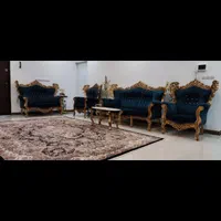 مبلمان 7نفره با عسلی و جلو مبلی|مبلمان خانگی و میز عسلی|باقرشهر, |دیوار