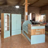 سرویس کودک سیسمونی مدل مانیا کمدبچه|تخت و سرویس خواب|شهرکرد, |دیوار