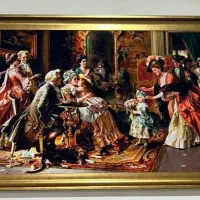 تابلو فرش ازجنس مخملی شام آخر