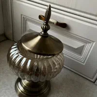 شکلات خوری شیشه ای و طرح برنز|ظروف سرو و پذیرایی|رشت, گلباغ نماز|دیوار