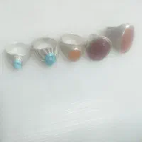 ۵عدد انگشتر نقره|جواهرات|خمینیشهر, |دیوار