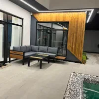 مبلمان باغی فلزی ویلایی مبل آتشدان کافه مدل ال|مبلمان خانگی و میز عسلی|شهریار, شهریار|دیوار