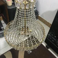 لوستر کریستالی قدیمی عتیقه|لوستر و چراغ آویز|شیراز, شهرک گلستان|دیوار