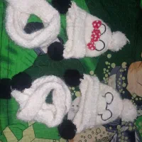 شال و کلاه دو قلو نرم و لطیف سالم و در حد ۲ تا۶سال