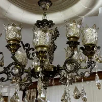 لوستر برنجی اصل انتیک