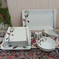 سرویس غذا خوری چینی و کریستال|ظروف سرو و پذیرایی|کرمانشاه, |دیوار