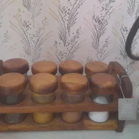 جا ادویه چوبی|ظروف نگهدارنده، پلاستیکی، یکبارمصرف|شاندیز, |دیوار