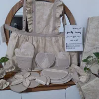 سرویس آشپزخانه یسنا بانو|سفره، حوله، دستمال آشپزخانه|نیشابور, شهرک بهداری|دیوار