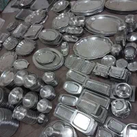 ظروف استیل قدیمی مخصوص خونه باغ