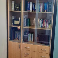 کتابخونه ویترین دار MDF
