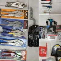 بکس تبر چکش انبر شلاقی کمچه آلن دلر قیچی اره پدال