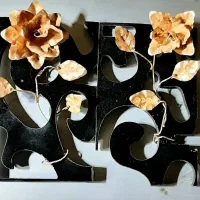 ملیله های تمام نقره عیار ۹۲۵ وزن هر دو گل ۲۷ گرم|جواهرات|اراک, |دیوار