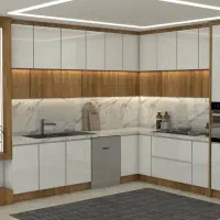 نصب کابینت mdf گاز سینک هود