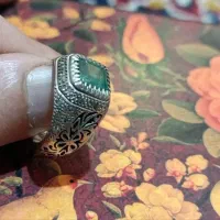 انگشتر مردانه زمرد زامبیا
