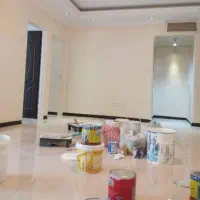 نقاشی ساختمان و تی وی وال