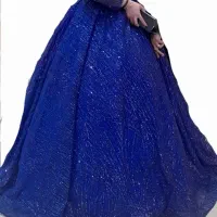 لباس مجلسی آبی کاربنی|لباس|رودهن, |دیوار