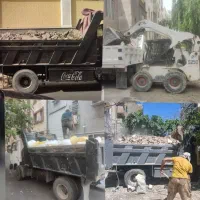 حمل نخاله با خاور بادسان اجاره بابکت مصالح رمپ
