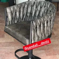 صندلی اپن کانتر جکدار مدل سارما بافتی