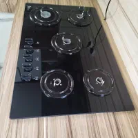 گاز شیشه‌ای رومیزی و سینک ایتالیایی در حد نو|اجاق گاز و لوازم برقی پخت‌وپز|سمنان, |دیوار