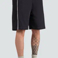 شلوارک پارچه پنبه نخ دولا