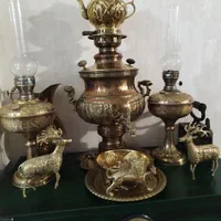 سماور قدیمی و برنج|ظروف سرو و پذیرایی|شاهین‌شهر, طالقانی|دیوار