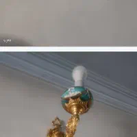 دوعدد لوستر برنجی