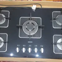 گاز تو کار صفحه شیشه ای ۵ شعله