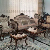 مبل سلطنتی چوبی در حد نو|مبلمان خانگی و میز عسلی|قم, عمار یاسر|دیوار