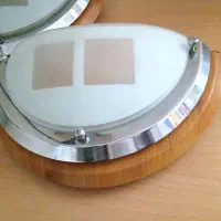 چراغ دیواری تک سرپیچ طرح چوب کلاسیک