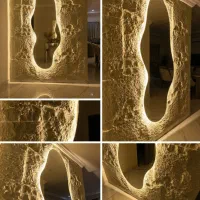 آیینه دفرمه بک لایت وساده|آینه|قزوین, |دیوار