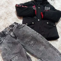 کاپشن و شلوار در حد نو برای ۸سال