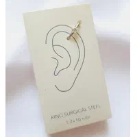 پرسینگ گوش نقره با حلقه استیل نقره ای|بدلیجات|بندرعباس, |دیوار