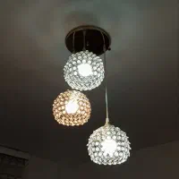 لوستر سه تایی کریستال