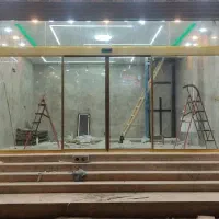 درب اتوماتیک شیشه ای ،اپراتورشیشه ای ،شیشه سکوریت|خدمات پیشه و مهارت|فولادشهر, فولادشهر|دیوار
