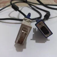 کابل VGA و برق ارت‌دار + مبدل DVI به VGA|قطعات و لوازم جانبی رایانه|اصفهان, لاله|دیوار