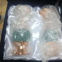 گلدان فیروزه کاری مس اصل|صنایع دستی و سایر لوازم تزئینی|مشهد, شهرک صنعتی توس|دیوار