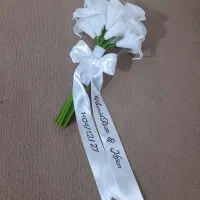 دسته گل عروس و گل ربانی