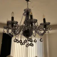 جفت لوستر  باکارات در حد نو|لوستر و چراغ آویز|کیش, |دیوار