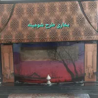بخاری گازی طرح شومینه