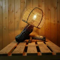 آباژور کلبه چوبی